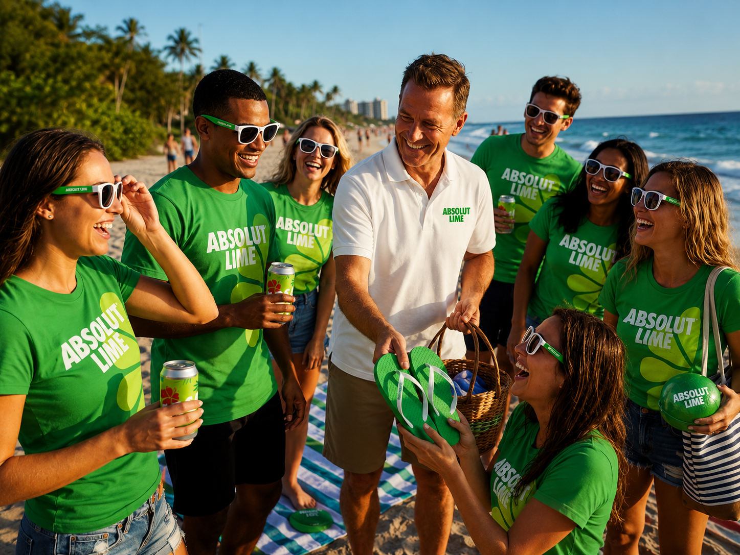 Absolut Lime beach campaign project