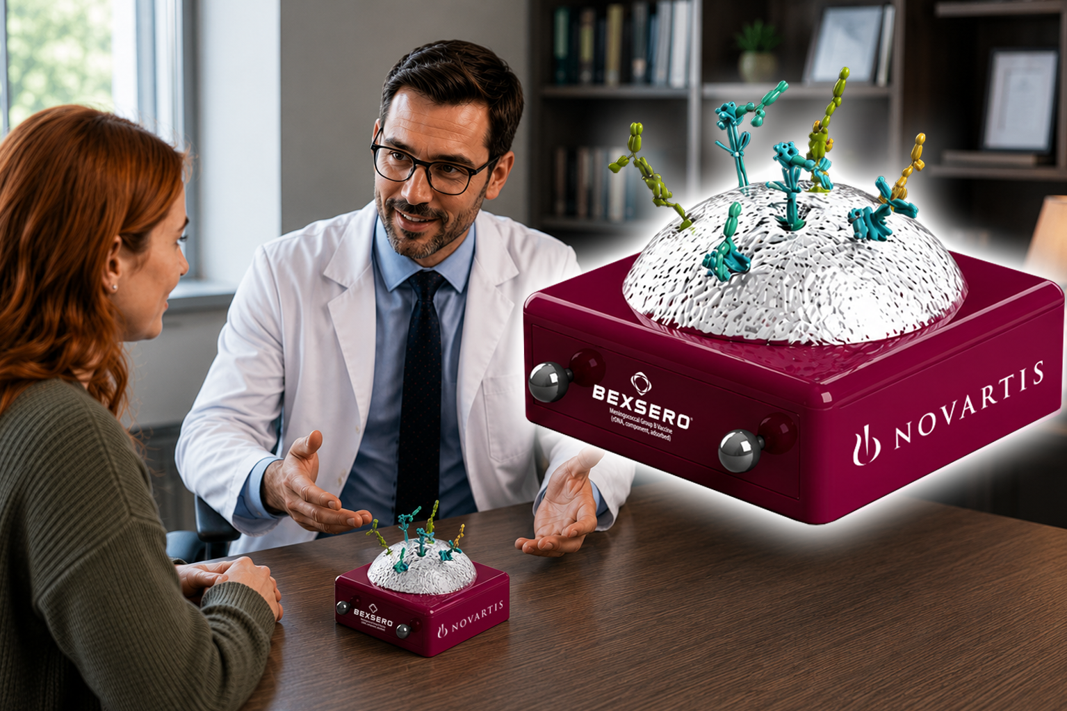 Novartis Bexsero custom medical educational aid device